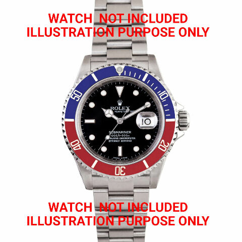 BEZEL+ INSERT FOR TUDOR SUBMARINER 9401 7928 7016 76100 94110 7528 BLUE/RED