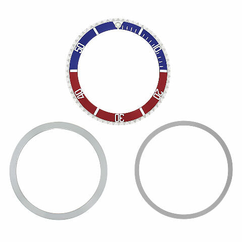 BEZEL+ INSERT FOR TUDOR SUBMARINER 9401 7928 7016 76100 94110 7528 BLUE/RED