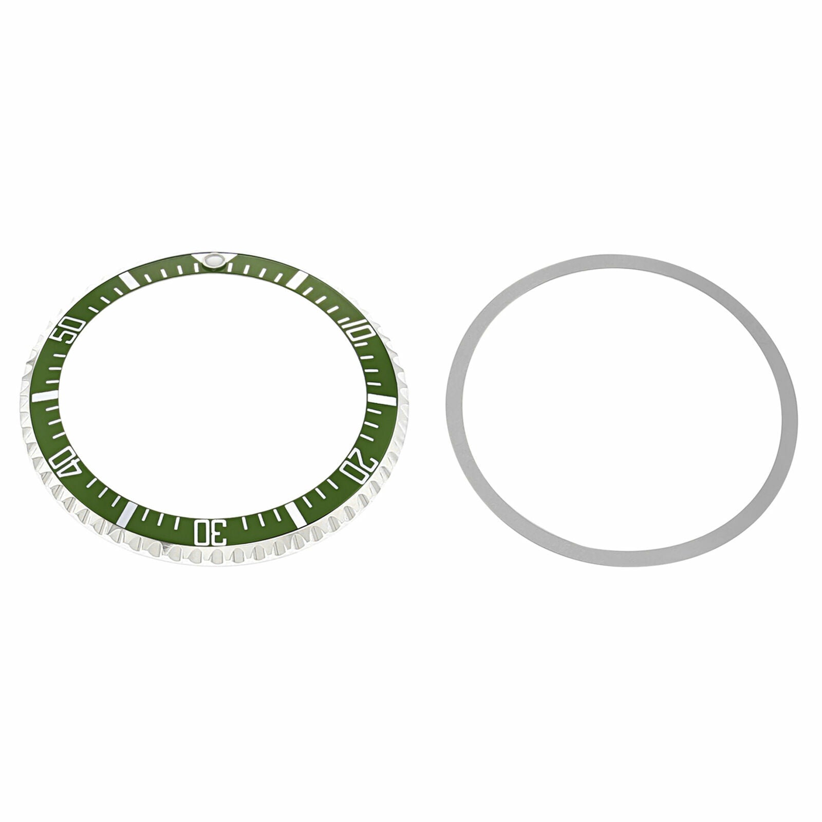 BEZEL & INSERT FOR ROLEX MILITARY WATCH 5508 5512 5513 5517 GREEN