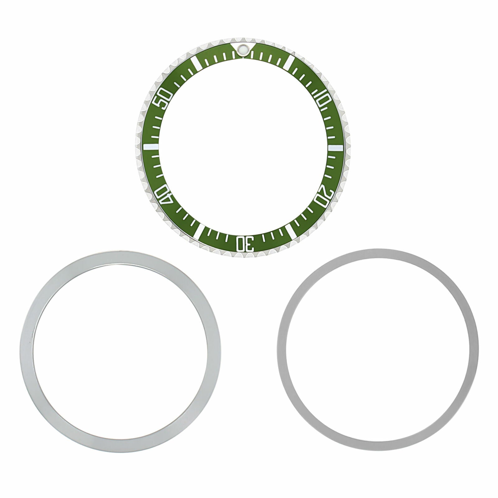 BEZEL + INSERT + RETAINING RING FOR ROLEX SEA DWELLER MILITARY 5513 5517 GREEN