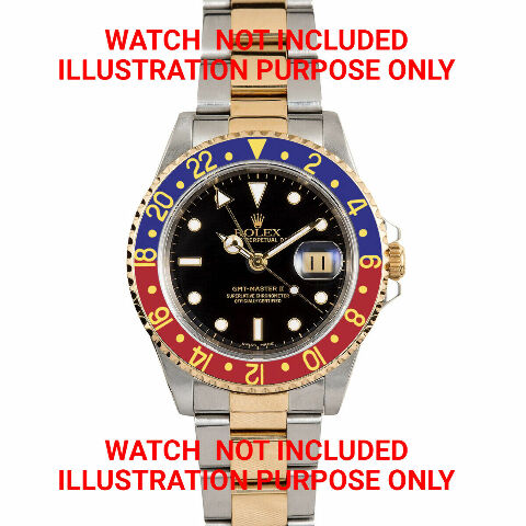 BEZEL,INSERT,RETAINING FOR ROLEX GMT 18K REAL GOLD 16700 16710 16718 16713 PEPSI