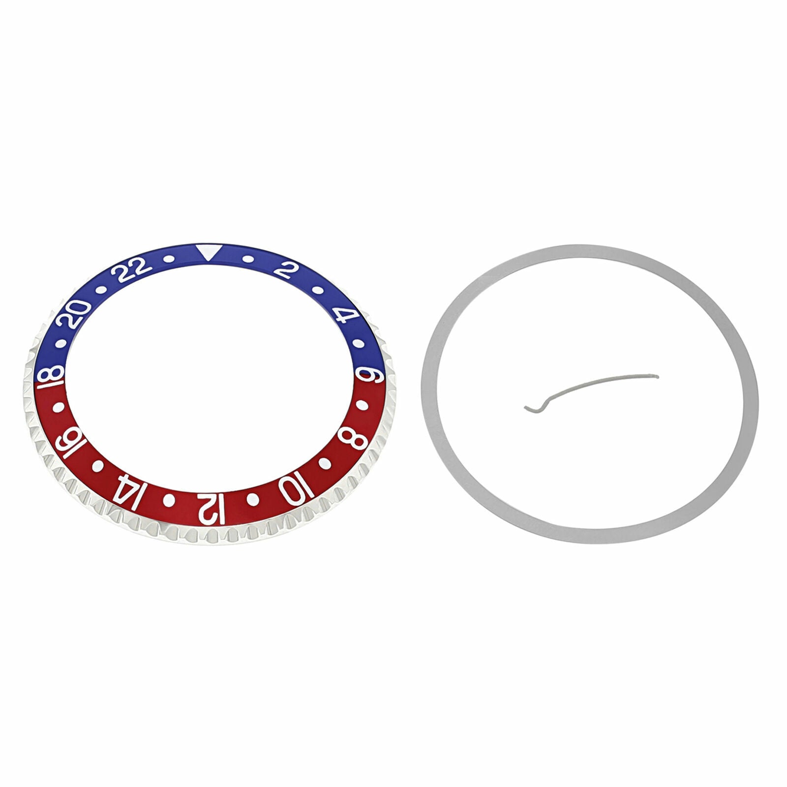BEZEL & INSERT FOR ROLEX GMT WATCH 16700 16710 16713 16718 16760 BLUE/RED FADED