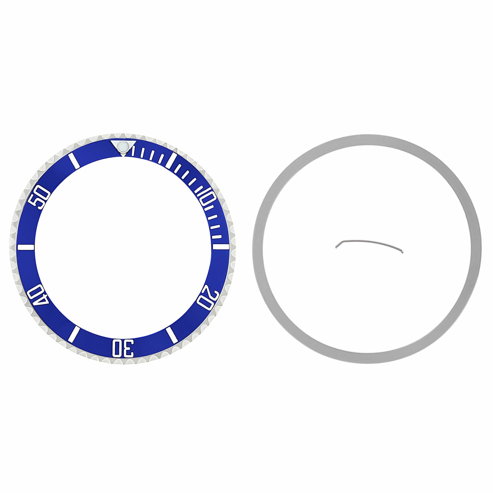 BEZEL & CERAMIC INSERT FOR ROLEX SUBMARINER 16800 16803 16608 16610 16613 BLUE