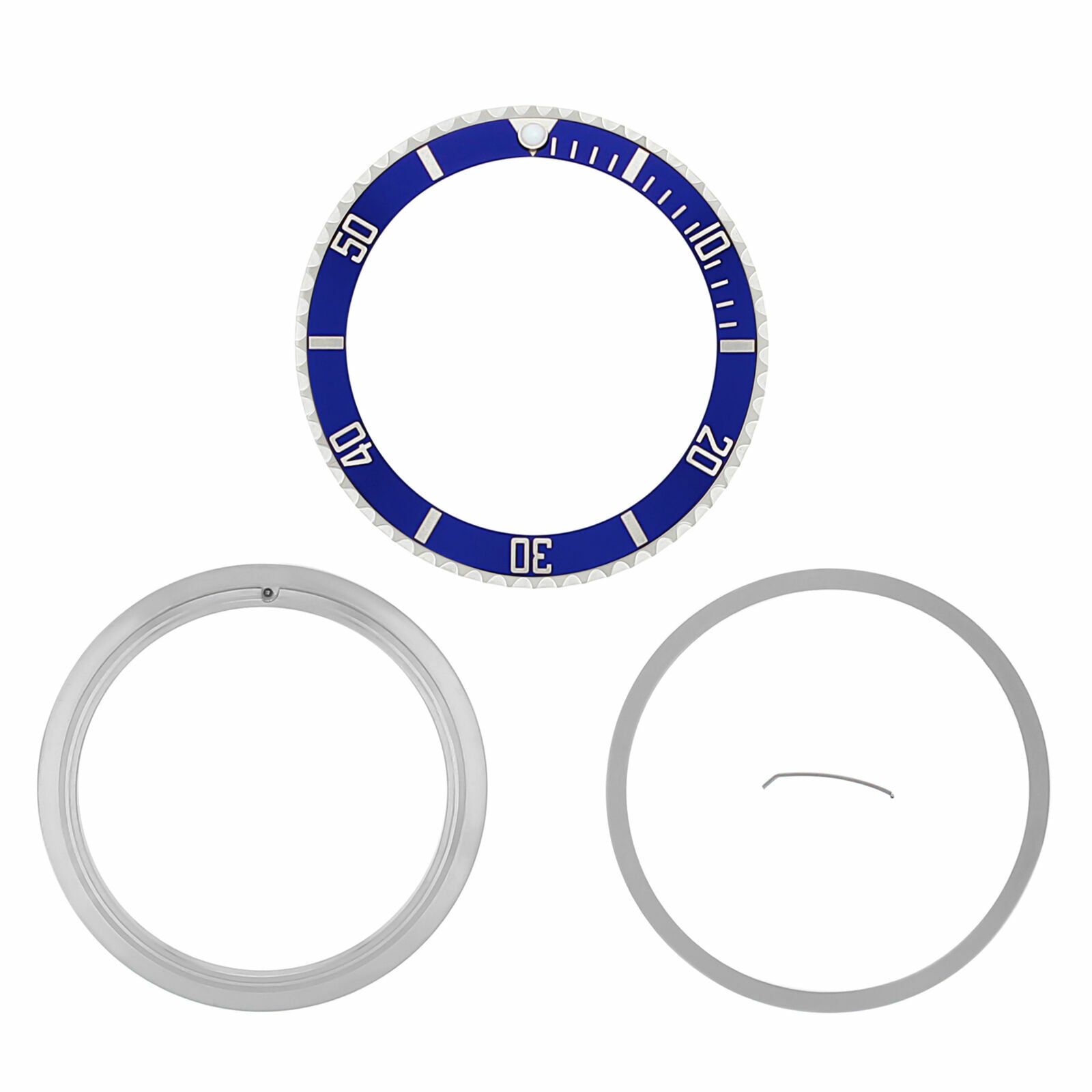 BEZEL CERAMIC INSERT RETAINING FOR ROLEX SUBMARINER 16800 16808 16618 16610 BLUE