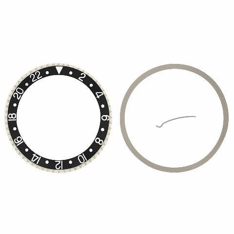 BEZEL + CERAMIC INSERT FOR ROLEX GMT WATCH 16700 16710 16718 16760 BLACK