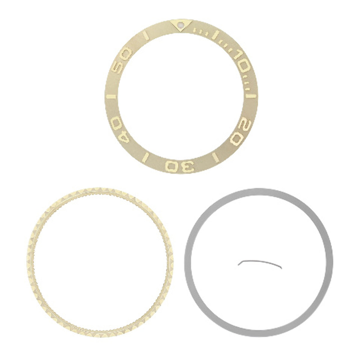 BEZEL & INSERT FOR 40MM ROLEX YACHTMASTER 16622 16623 116622 116623 GOLD COLOR