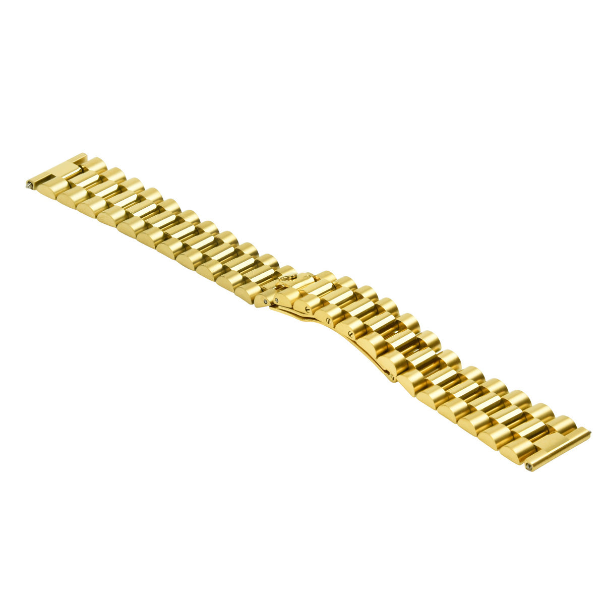 20MM PRESIDENT WATCH BAND FOR 36MM ROLEX PRESIDENT, DATEJUST GOLD STRAIGHT END