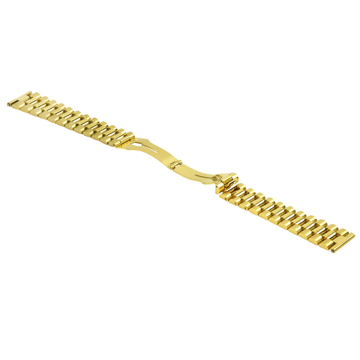 20MM PRESIDENT WATCH BAND FOR 36MM ROLEX PRESIDENT, DATEJUST GOLD STRAIGHT END
