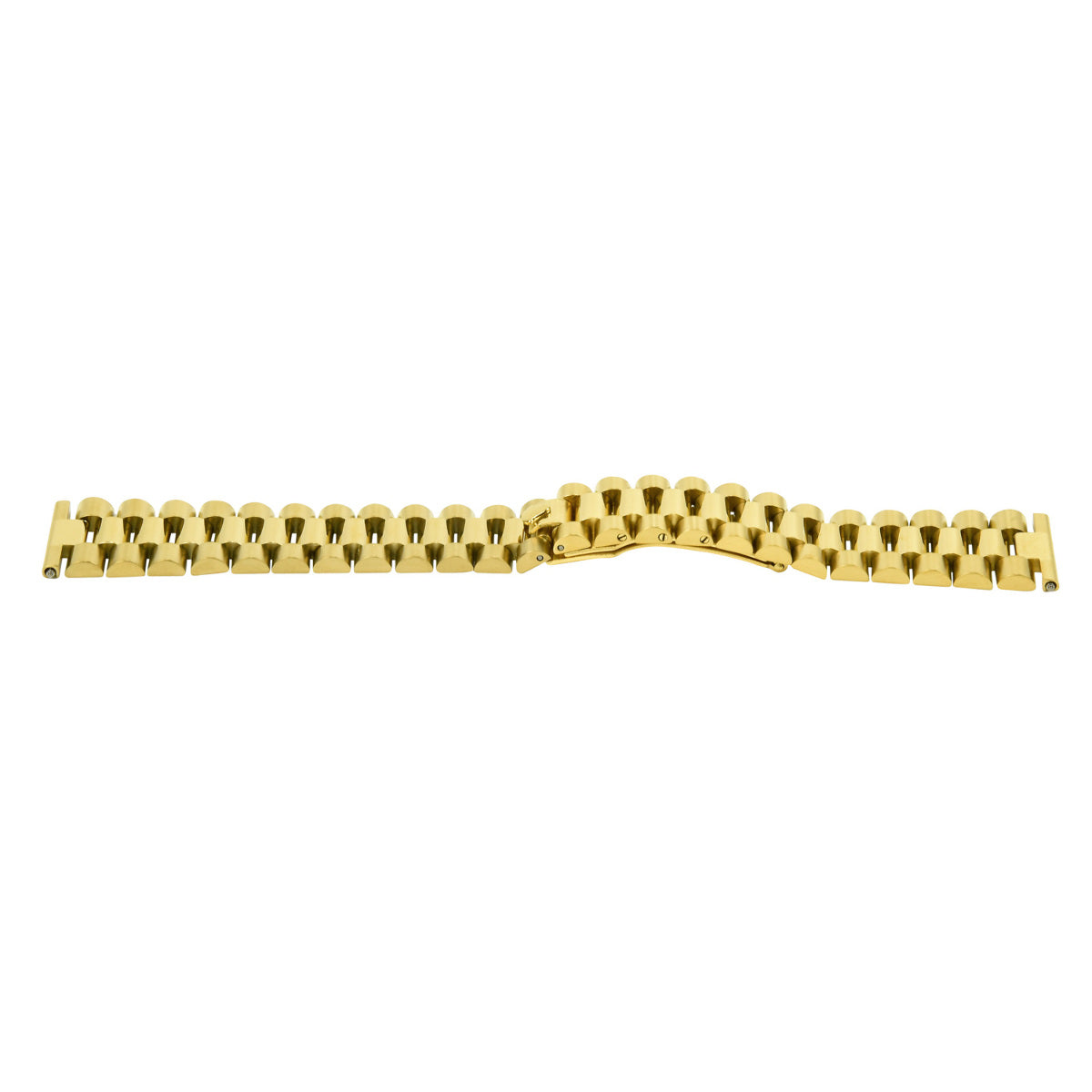 20MM PRESIDENT WATCH BAND FOR 36MM ROLEX PRESIDENT, DATEJUST GOLD STRAIGHT END