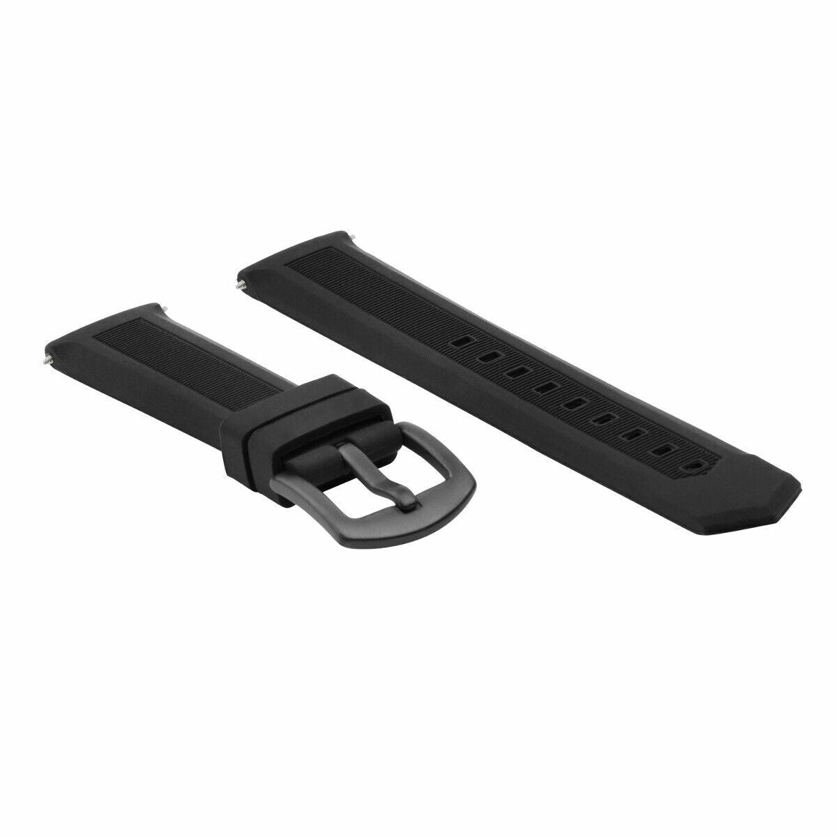 20MM SILICONE RUBBER WATCH BAND STRAP FOR TAG HEUER F1 FORMULA AQUARACER BLACK