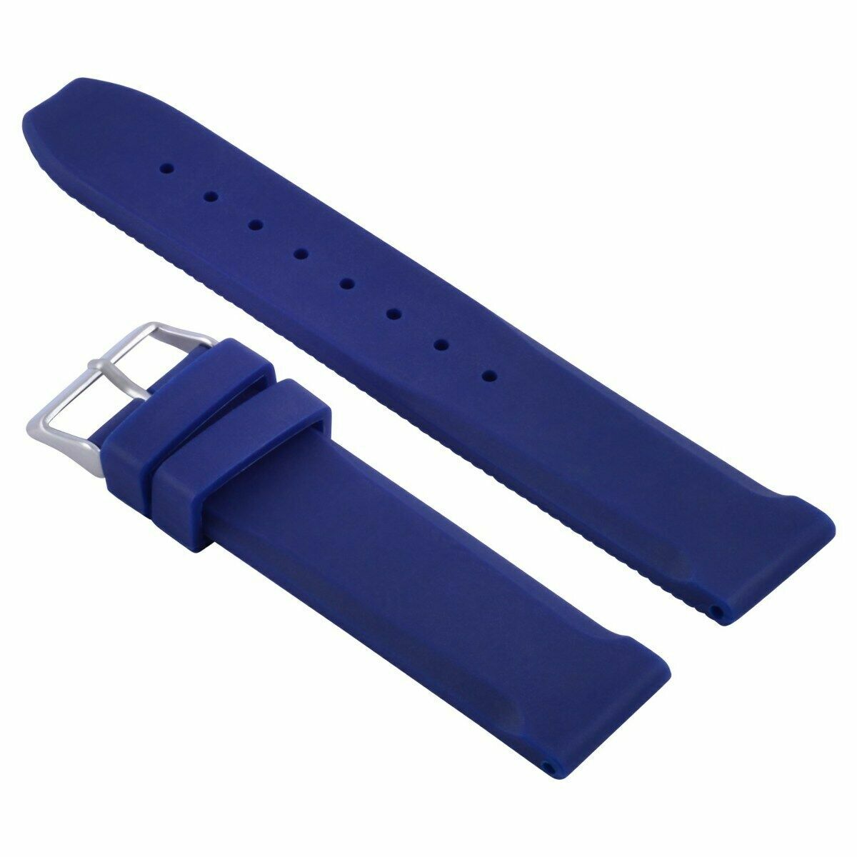 22MM RUBBER WATCH BAND STRAP FOR SEIKO WATCH SKX007 SKX009, SKX175 SKX176 BLUE