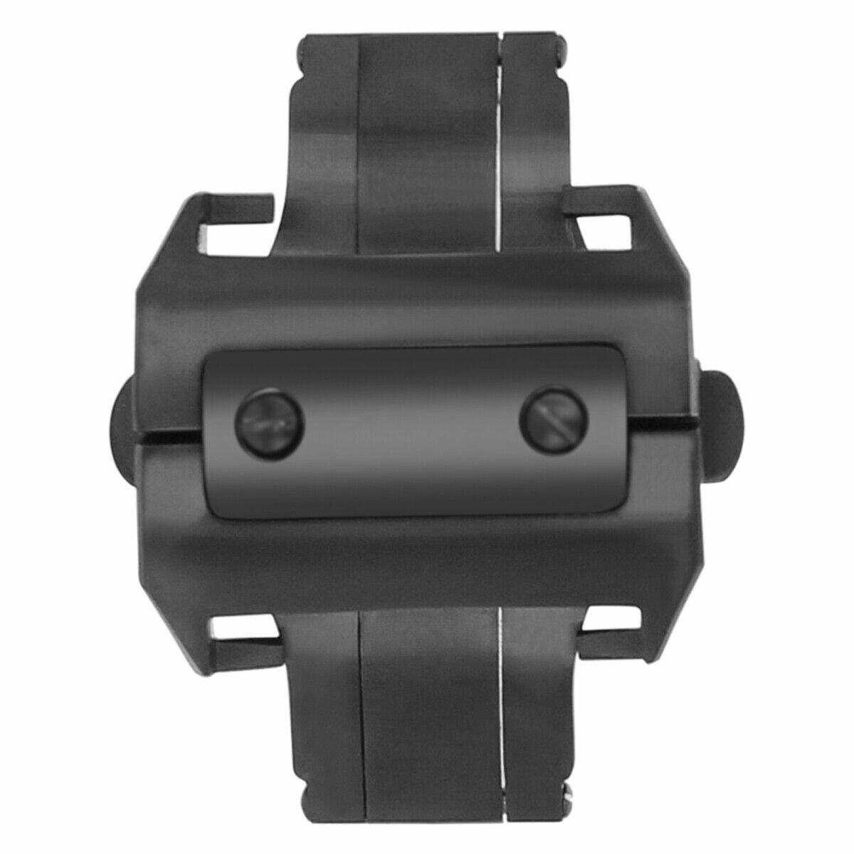 18MM FOR DEPLOYMENT LEATHER RUBBER BAND STRAP CLASP 20MM CARTIER SANTOS 100 BLACK