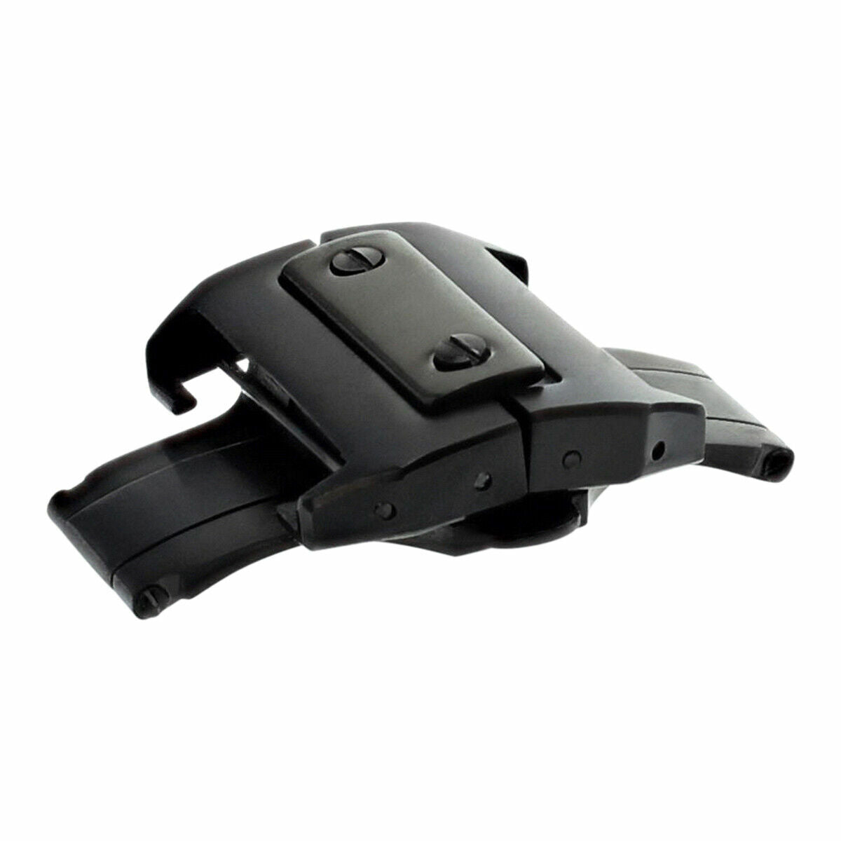 18MM FOR DEPLOYMENT LEATHER RUBBER BAND STRAP CLASP 20MM CARTIER SANTOS 100 BLACK