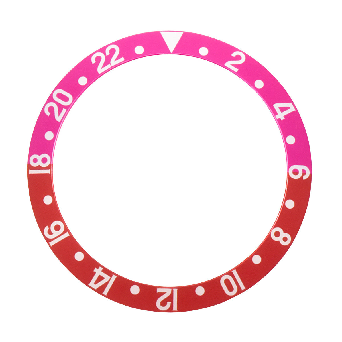 REPLACEMENT BEZEL INSERT RED/PINKISH FOR WATCH 37.50MM X 30.50MM