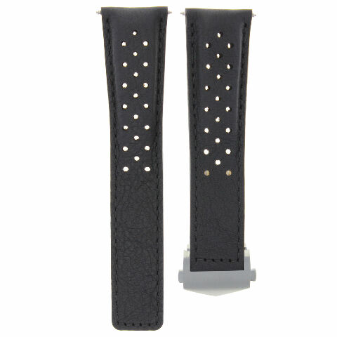 19-20-22MM LEATHER WATCH BAND STRAP FOR ORIS ARTIX SPORT CHRONOGRAPH PERFORAT + CLASP
