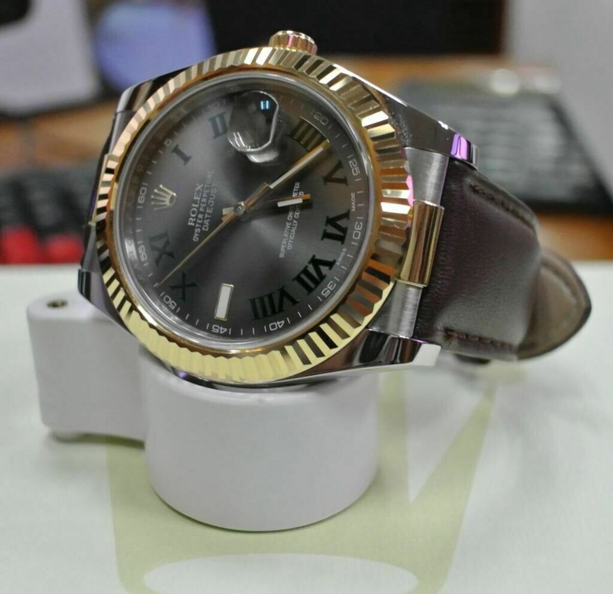 20MM CUSTOM STRAP END LINK FOR 36MM ROLEX DATEJUST 1600 1601 1603 1605 1611 GOLD