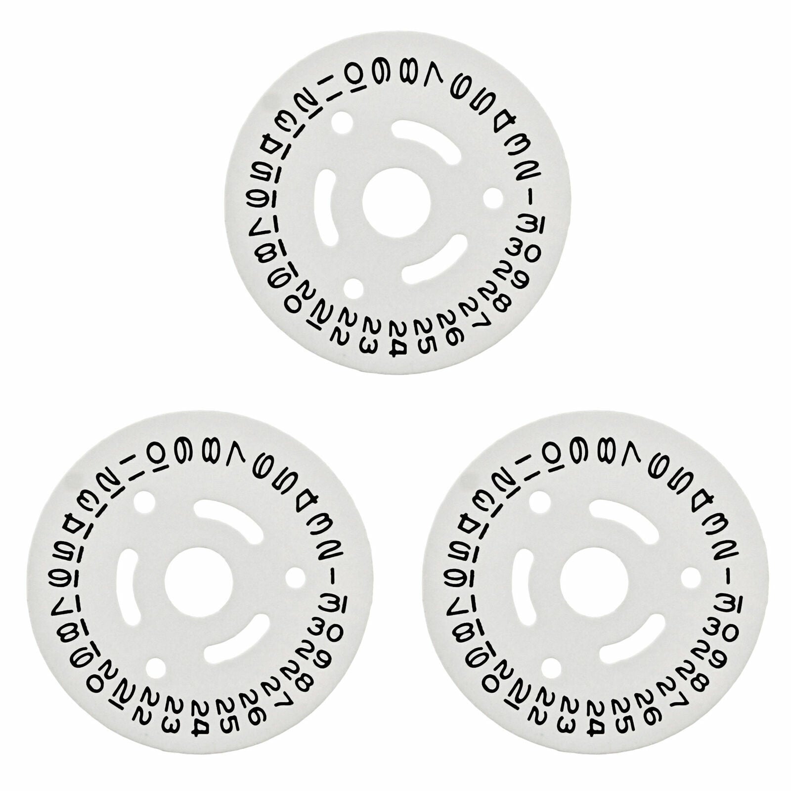 3 DATE DISC FOR ROLEX LADY MOVEMENT NQS 2030/2035 , 6916 6917 6824 6831 WHITE