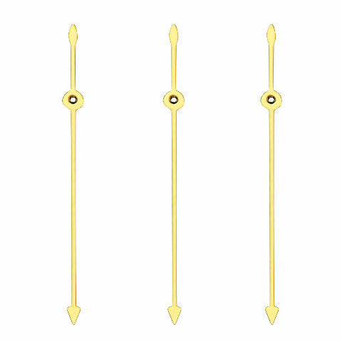 3 CENTRE SECOND WATCH HANDS FOR ROLEX DAYTONA 4030-4130 16518 16520 16519 GOLD