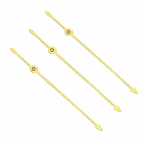 3 CENTRE SECOND WATCH HANDS FOR ROLEX DAYTONA 4030-4130 16518 16520 16519 GOLD