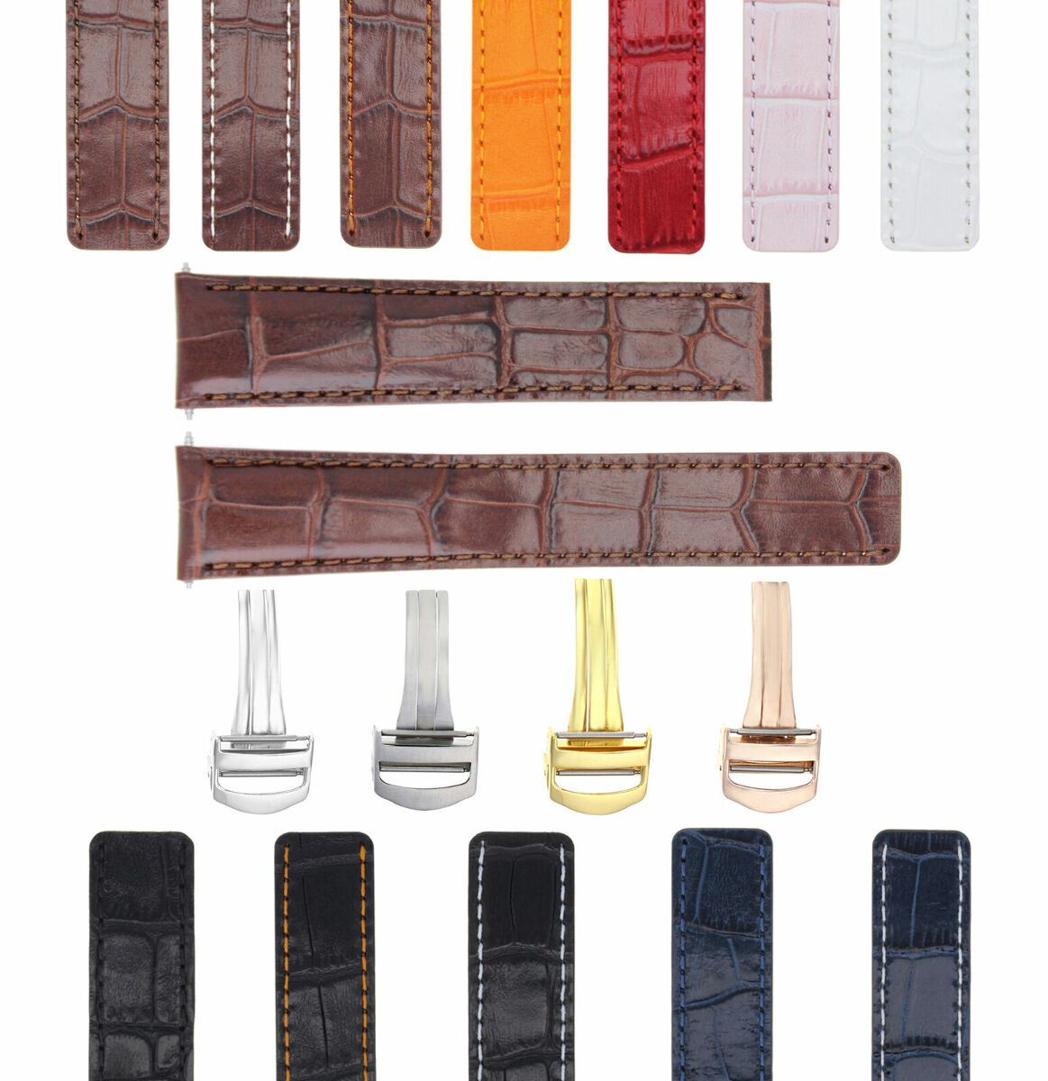 18-20MM LEATHER WATCH BAND STRAP FOR BAUME MERCIER CAPELAND CLIFTON CLASSIMA