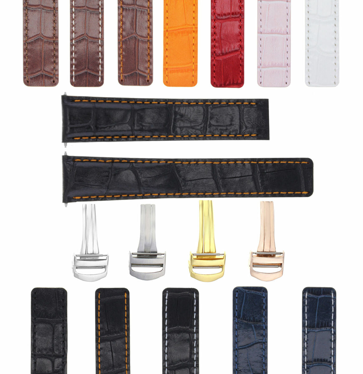 LEATHER WATCH BAND STRAP FOR BAUME MERCIER CAPELAND CLIFTON CLASSIMA 20MM