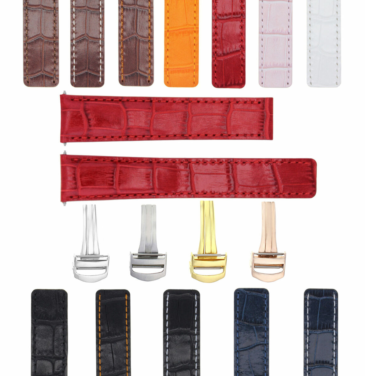 LEATHER WATCH BAND STRAP FOR BAUME MERCIER CAPELAND CLIFTON CLASSIMA 20MM