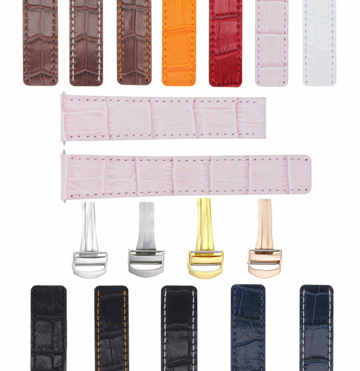 LEATHER WATCH BAND STRAP FOR BAUME MERCIER CAPELAND CLIFTON CLASSIMA 20MM