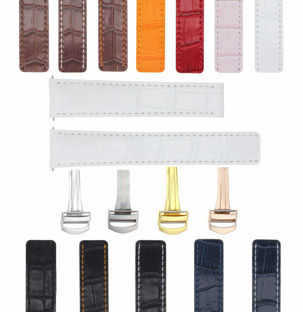 LEATHER WATCH BAND STRAP FOR BAUME MERCIER CAPELAND CLIFTON CLASSIMA 20MM