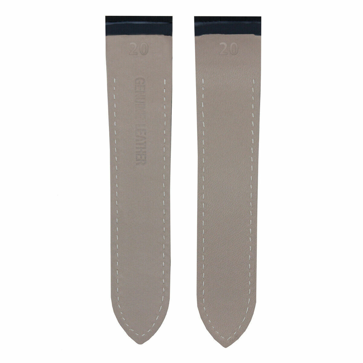 23MM LEATHER WATCH BAND STRAP FOR CARTIER SANTOS 100XL WATCH 38M BLACK