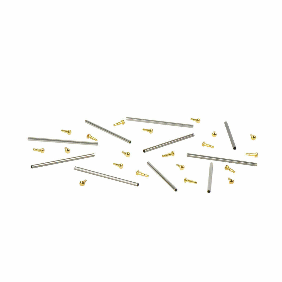 10 SET 20MM TUBE FRICTION PINS FOR FIXING MENS BREITLING WATCH BAND CLASP GOLD