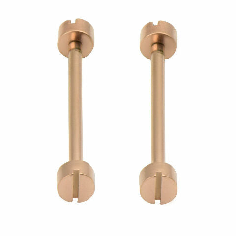 2 - 20MM REPLACEMENT TUBE & SCREW PIN FOR CARTIER WATCH STRAP BAND LUG ROSE GOLD