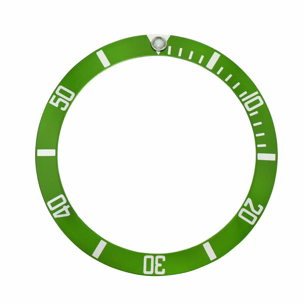 REPLACEMENT GREEN KERMIT BEZEL INSERT FOR WATCH 37.60MM X 30.70MM