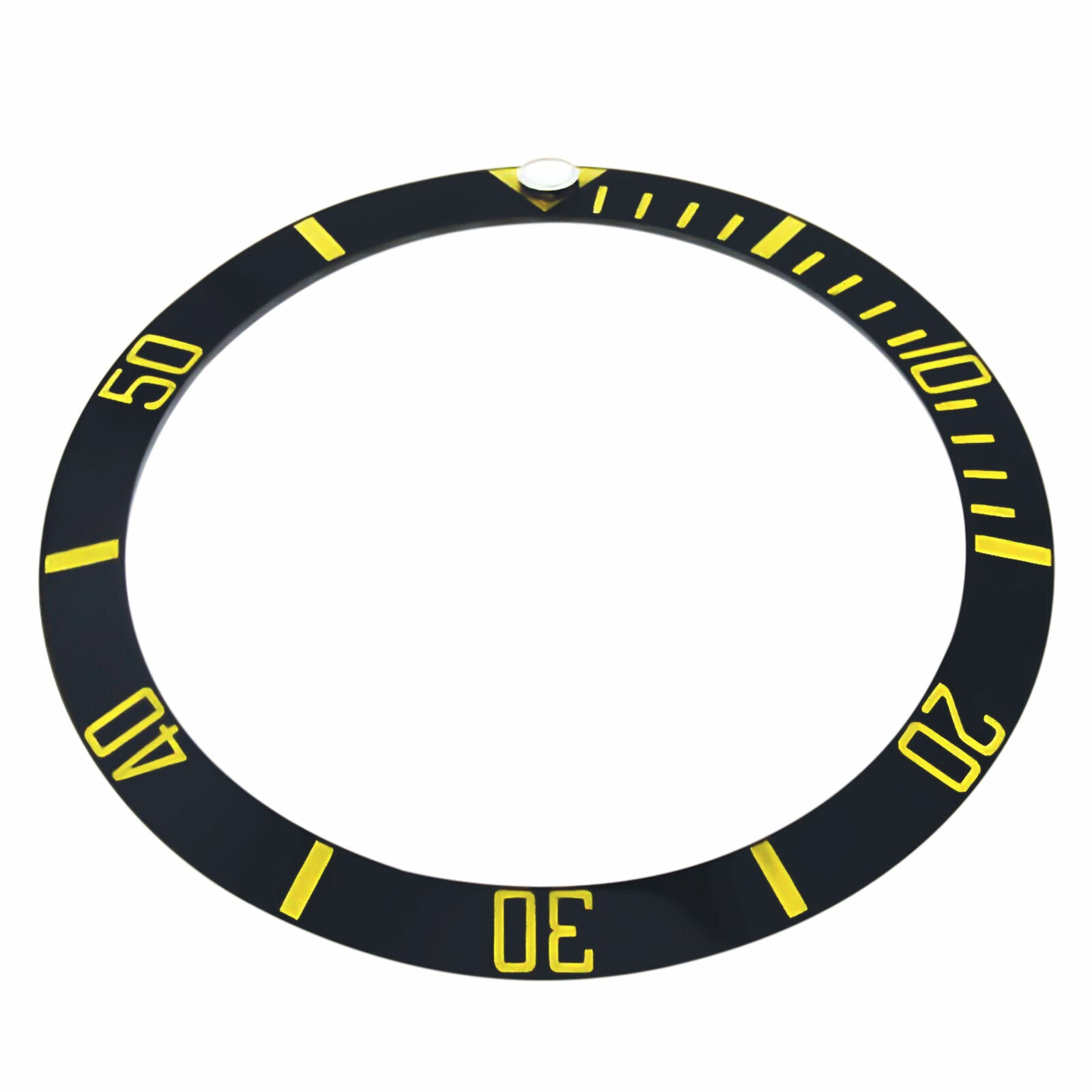 BEZEL INSERT CERAMIC FOR GINAULT OCEAN ROVER 2 Ref. 201076LSCN ENGRAVED BLACK GF