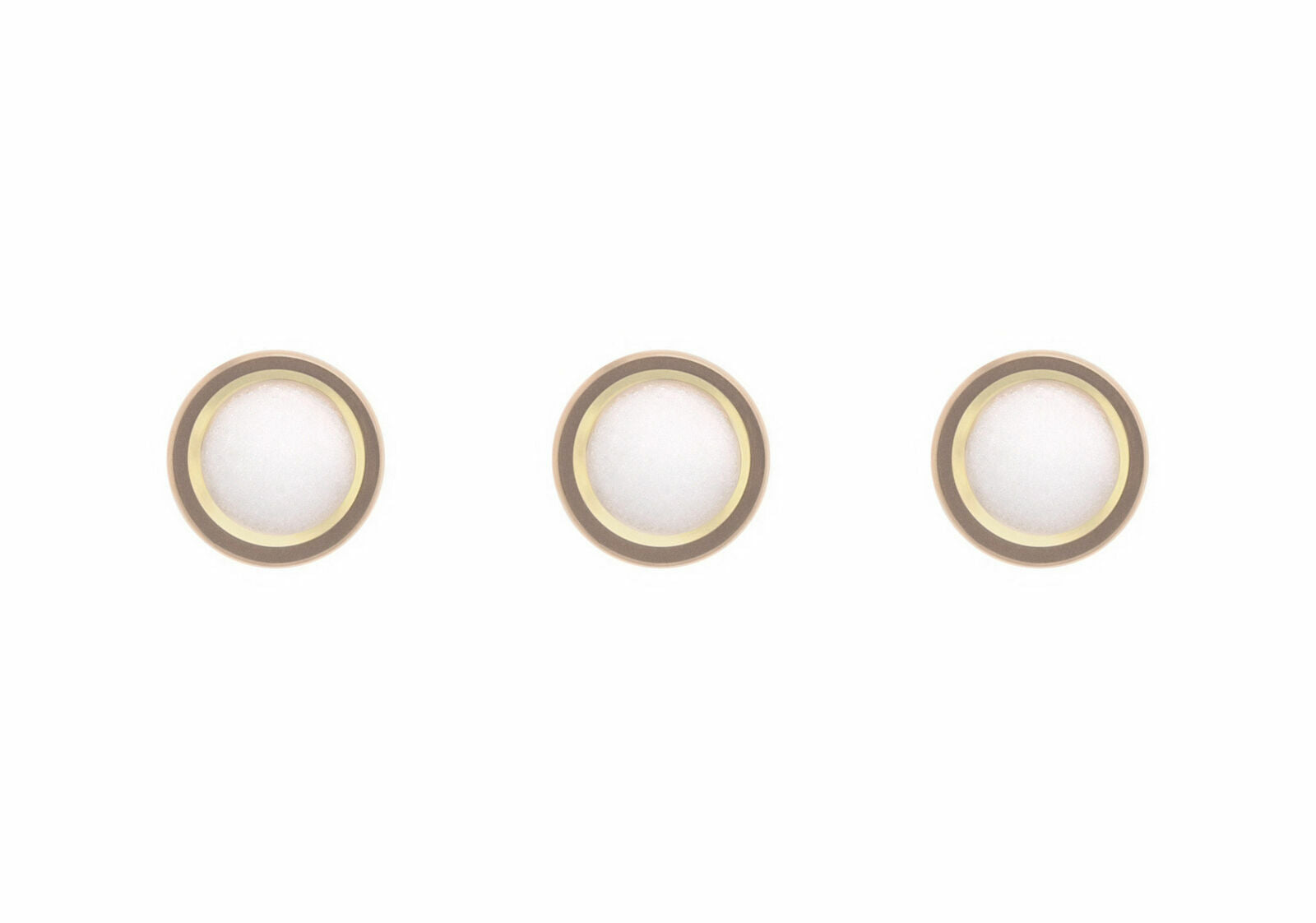 3 PEARL DOT FOR BEZEL INSERT PIP ROLEX SUBMARINER 16800 16808 16610 16613 GOLD