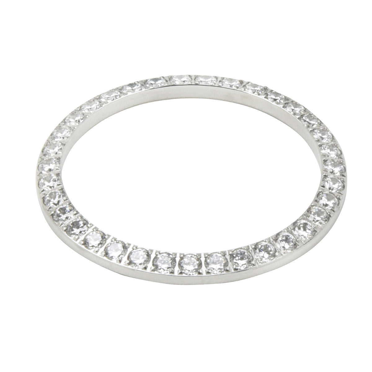 3 CT CREATED DIAMOND BEZEL FOR 36MM ROLEX DATEJUST 1601 16013,16233,116200 WHITE