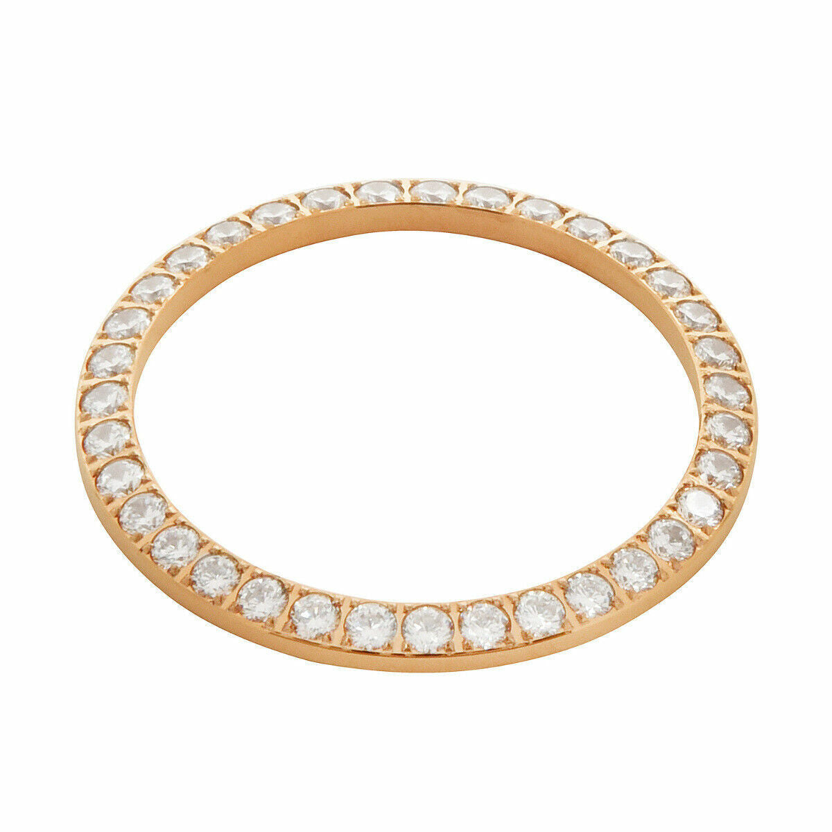 3 CT CREATED DIAMOND BEZEL FOR ROLEX DATEJUST PRESIDENT 1601 16013,16233 ROSE