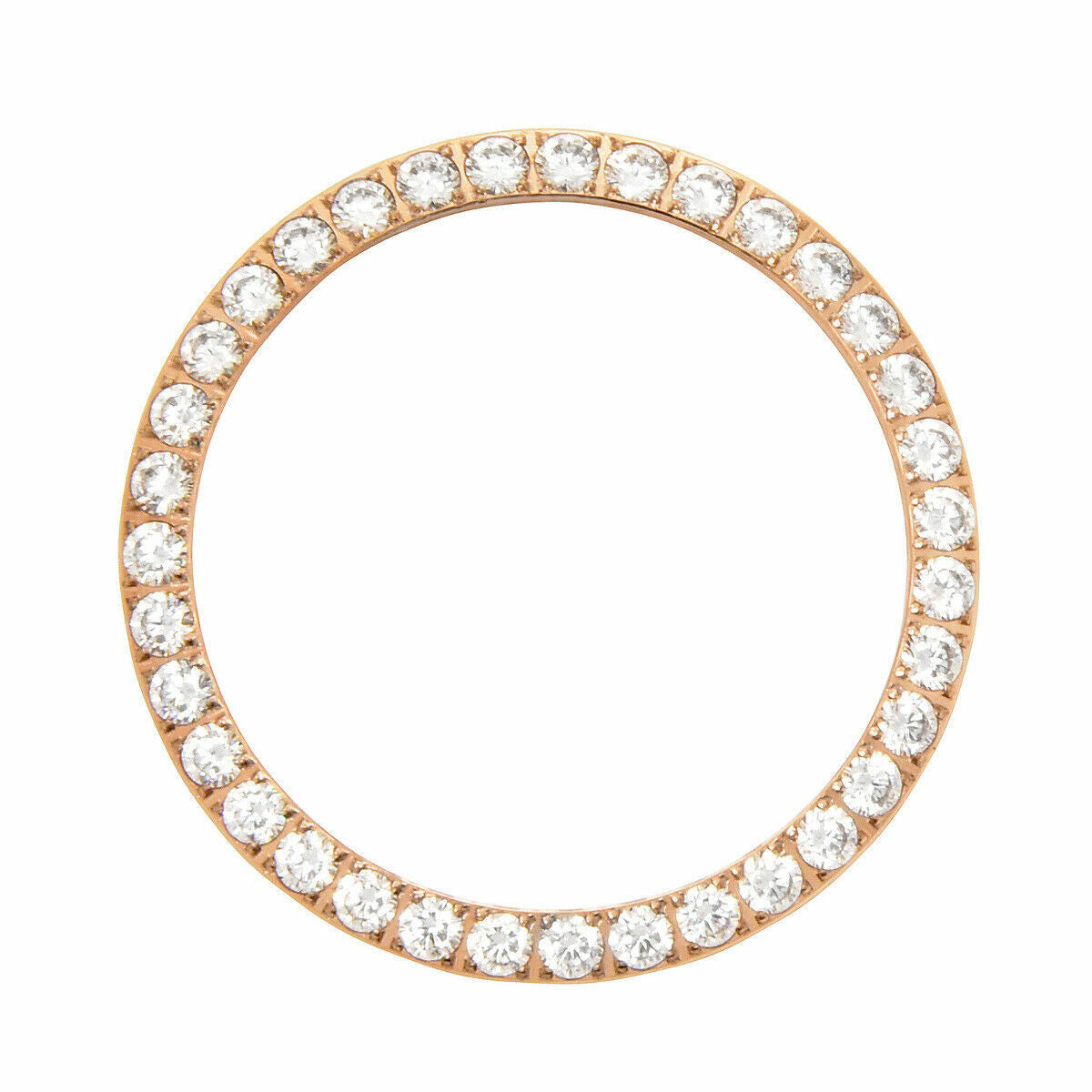 3 CT CREATED DIAMOND BEZEL FOR ROLEX DATEJUST PRESIDENT 1601 16013,16233 ROSE