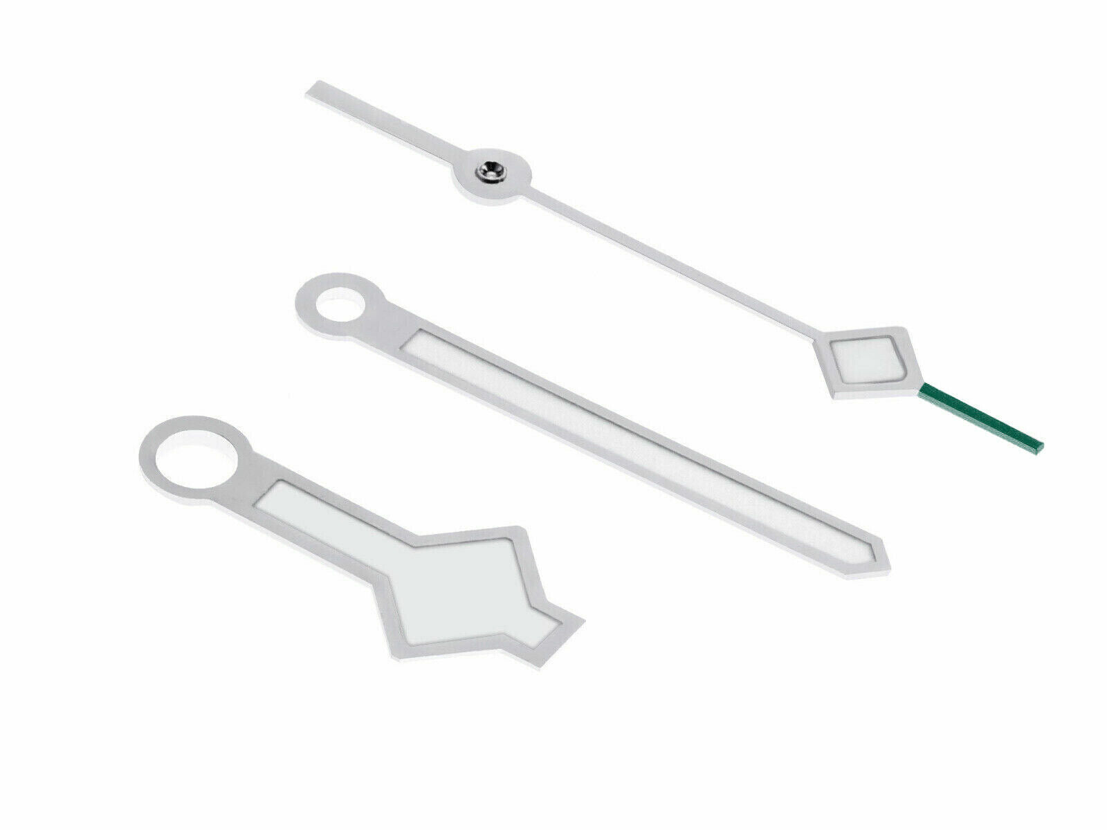 SNOW FLAKE WATCH HAND FOR TUDOR BLACK BAY 58 79230R/79230N 79220 GREEN TIP