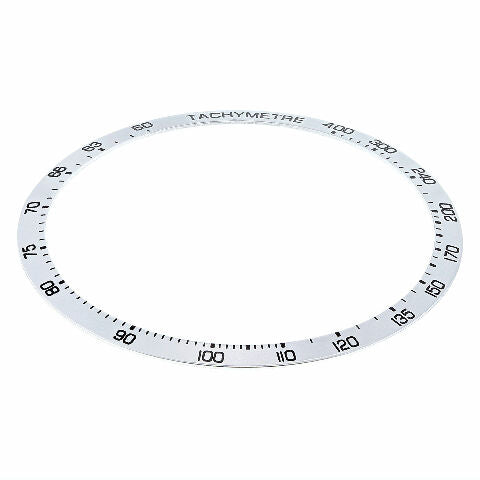 BEZEL INSERT FOR 41.5MM OMEGA SPEEDMASTER 9300 CHRONO 331-10-42-51-01-002 SILVER