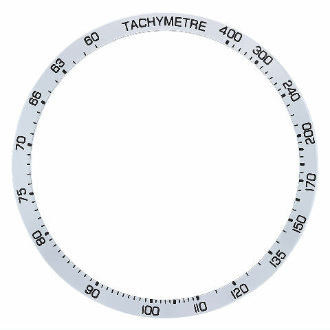 BEZEL INSERT FOR 41.5MM OMEGA SPEEDMASTER 9300 CHRONO 331-10-42-51-01-002 SILVER