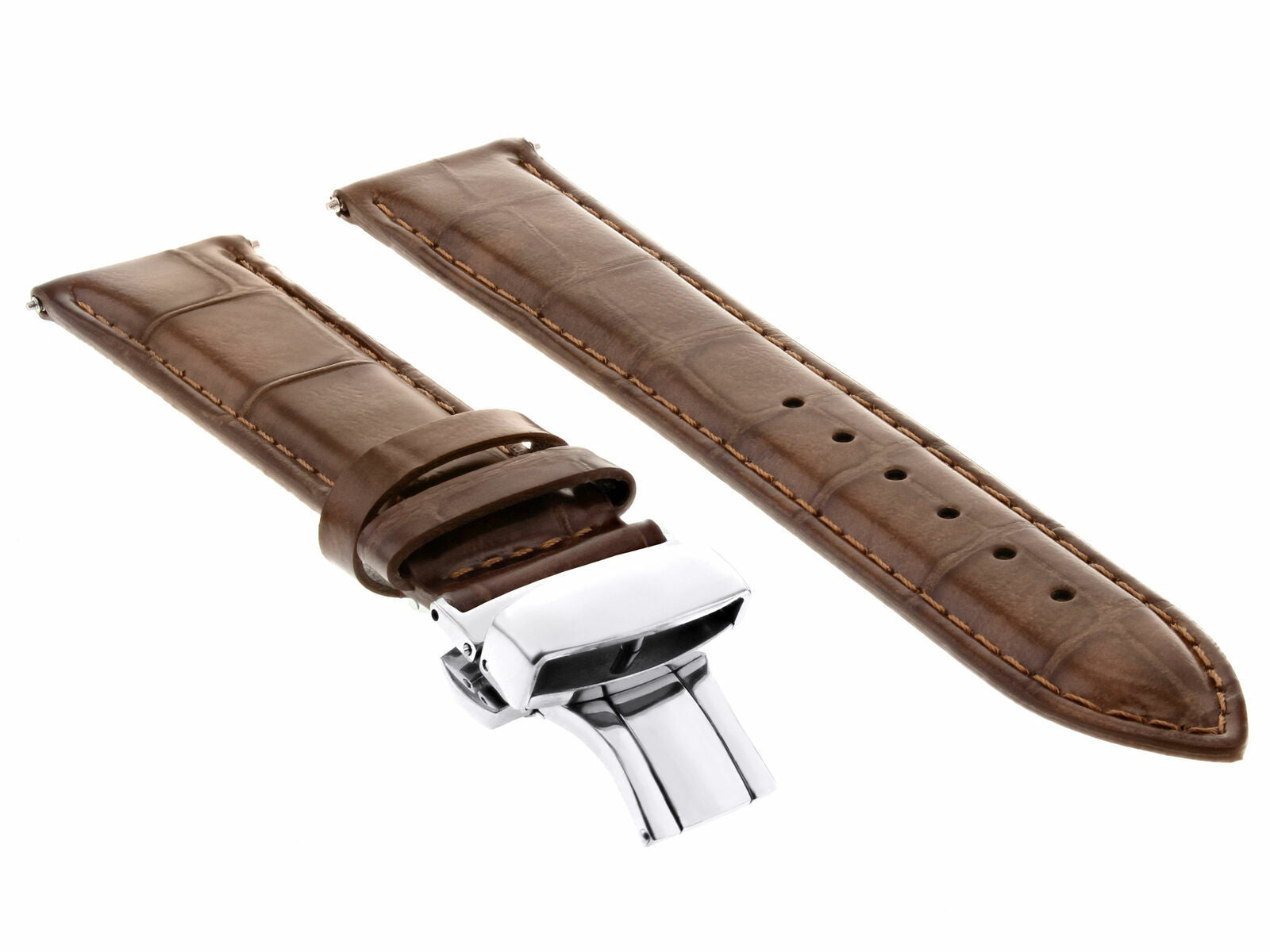17-24MM LEATHER BAND STRAP DEPLOYMENT CLASP FOR FOSSIL