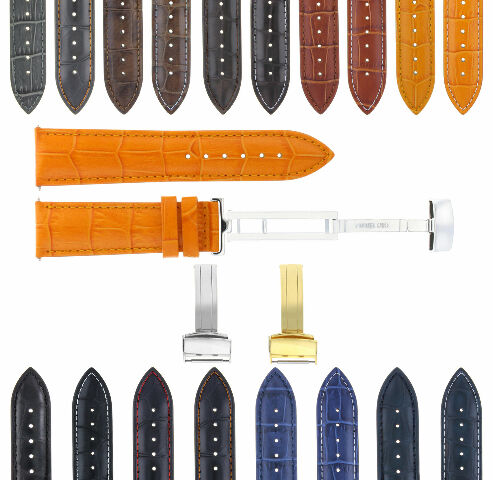 17MM-24MM GENUINE REPLACEMENT LEATHER WATCH BAND STRAP WITH CLASP FOR CASIO