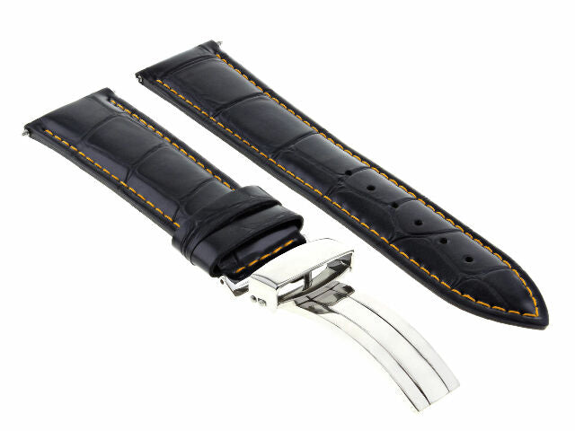 17MM-24MM GENUINE REPLACEMENT LEATHER WATCH BAND STRAP WITH CLASP FOR TIMEX