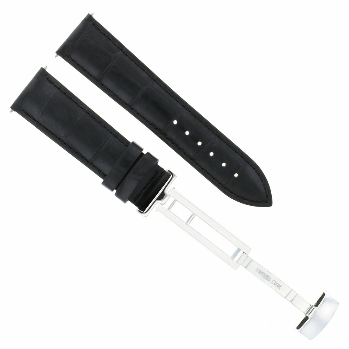 17MM-24MM GENUINE REPLACEMENT LEATHER WATCH BAND STRAP WITH CLASP FOR SEIKO