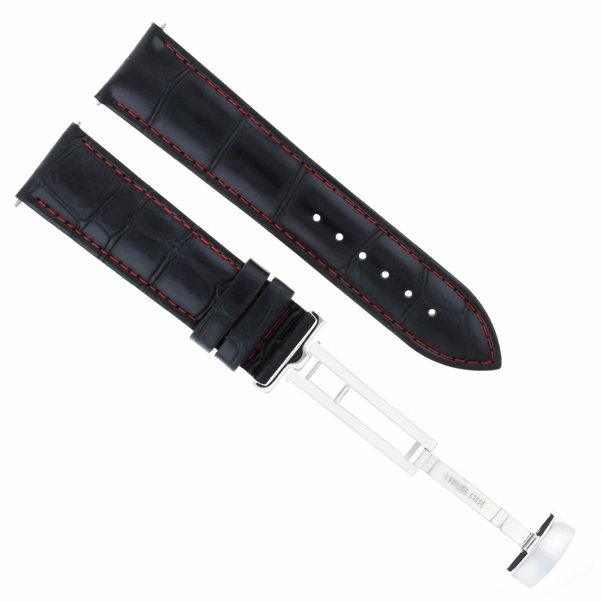 17MM-24MM GENUINE REPLACEMENT LEATHER WATCH BAND STRAP WITH CLASP FOR SEIKO