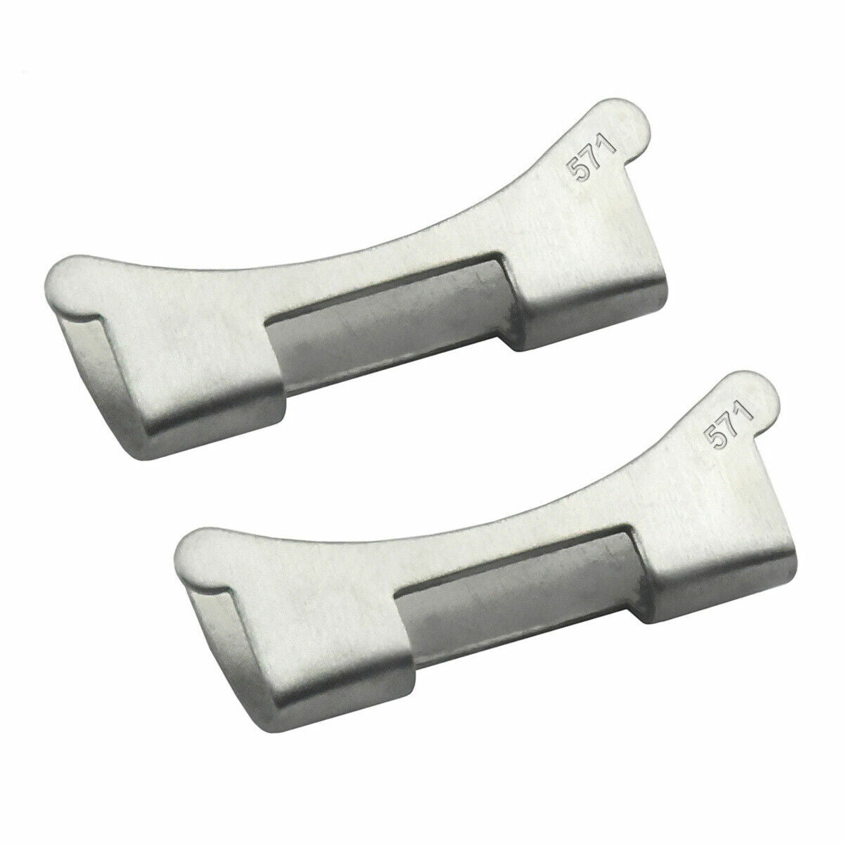 2- 571 END PIECE LINK FOR 19MM ROLEX DAYTONA WATCH BAND 6263 6265 6240 6265 6241