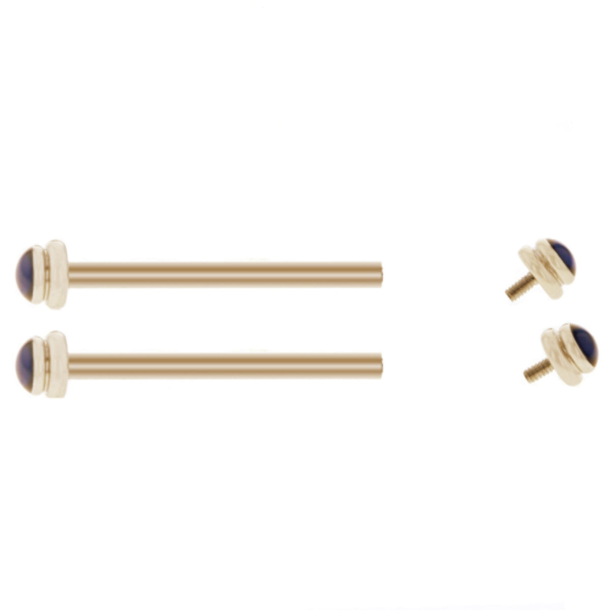 FOR CARTIER PASHA SCREW TUBES PIN BLUE STONE BAND STRAP BRACELET 20MM BLUE ROSE