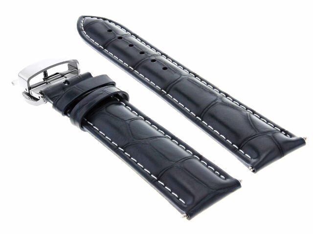 17-18-19-20-21-22-23-24MM GENUINE LEATHER WATCH STRAP BAND FOR SEIKO + CLASP