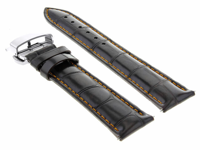 17-18-19-20-21-22-23-24MM GENUINE LEATHER WATCH STRAP BAND FOR SEIKO + CLASP