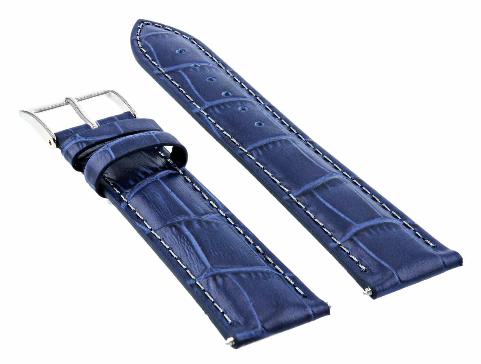 GENUINE CROCO LEATHER WATCH BAND STRAP FOR EMPORIO ARMANI - 21MM